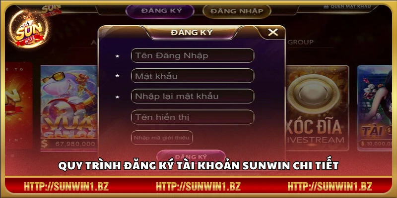 Đăng ký Sunwin – Chỉ 3 phút để bắt đầu hành trình giải trí đỉnh cao Hướng dẫn từng bước tạo tài khoản Sun win