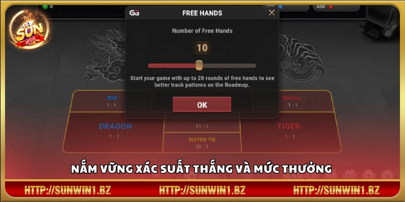 Mẹo chơi Dragon Tiger – Cách đặt cửa chuẩn xác nâng cao tỷ lệ thắng Hiểu rõ tỷ lệ thắng và phần thưởng của từng cửa cược