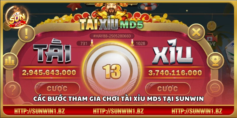 Tài xỉu MD5 Sunwin – Công nghệ bảo mật yên tâm cược lớn Hướng dẫn từng bước chơi tài xỉu MD5 Sunwin