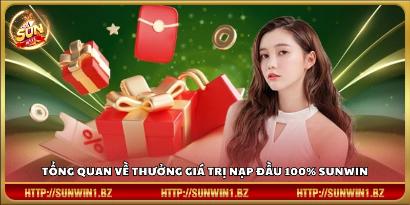 Thưởng giá trị nạp đầu 100% Sunwin – Cơ hội vàng cho tân thủ trải nghiệm Giới thiệu ưu đãi nạp đầu tặng 100% Sunwin