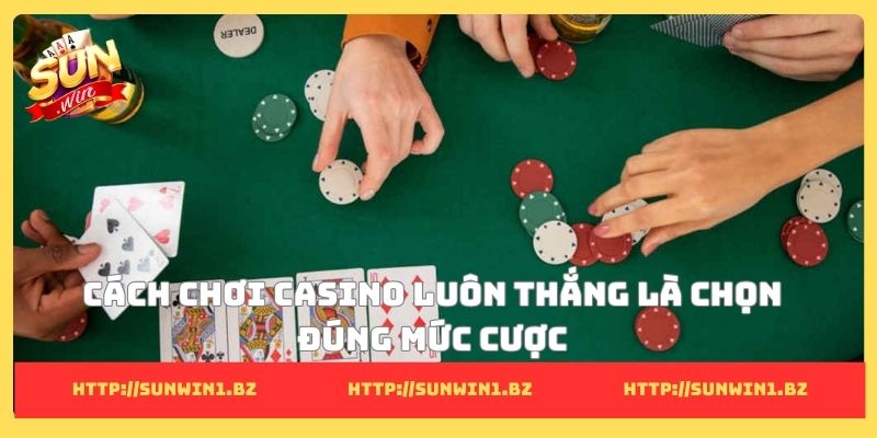 9 cách chơi casino luôn thắng và những bí mật giúp hốt bạc Cách chơi casino luôn thắng là chọn đúng mức cược